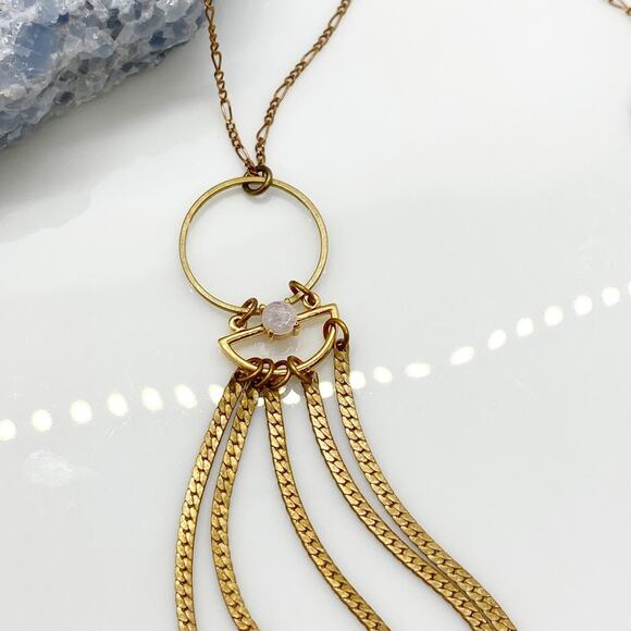 NEW Anthropologie x Hailey Gerrits Elm Pendant Necklace - Picture 8 of 12